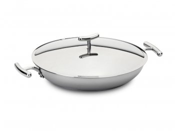 Conical frypan w/handles & lid