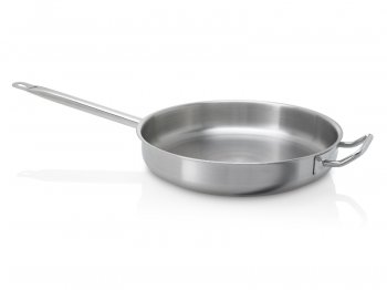 Frying pan w/ helper handle