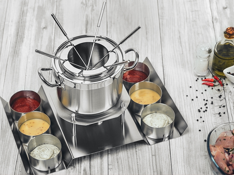 HURRISE Tapis de cuisine pour fondue 5 Pièces Tapis de Dessous de Plat  Ronds Antidérapants en Silicone articles set